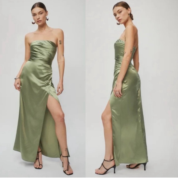 Reformation Dresses & Skirts - Reformation Barrow Dress - Artichoke Sz 8